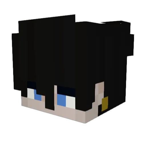 TotalHyper Minecraft avatar head, 3D render