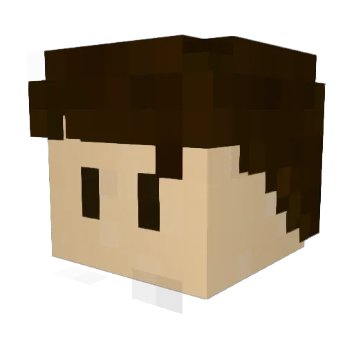 TotalIyBroke Minecraft avatar head, 3D render