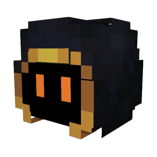 TotalMage Minecraft avatar head, 3D render