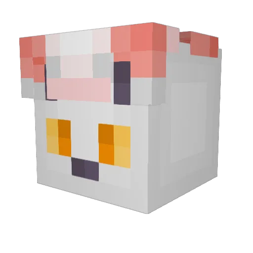 TotalTrainWrec Minecraft avatar head, 3D render