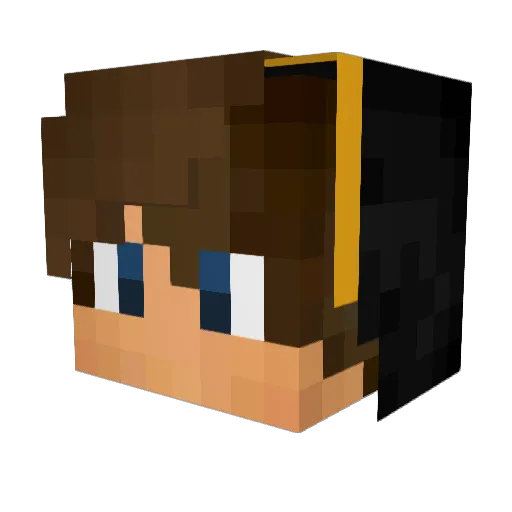 TotalWattage Minecraft avatar head, 3D render