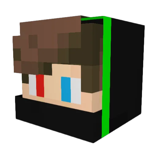 Total_Rey Minecraft avatar head, 3D render