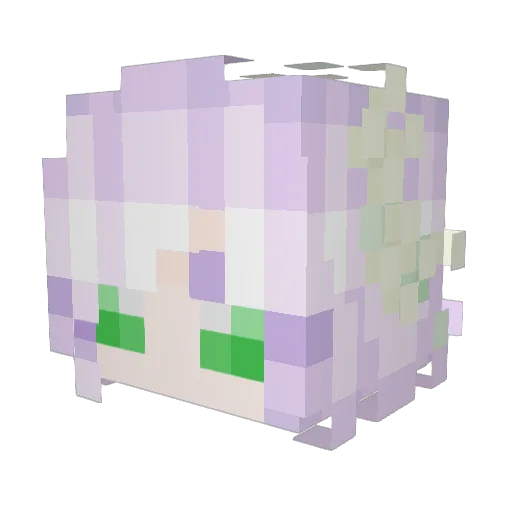 Totalboredom Minecraft avatar head, 3D render