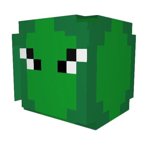 TotallyARealEye Minecraft avatar head, 3D render