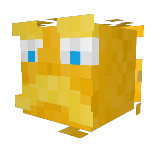 TotallyGhost Minecraft avatar head, 3D render