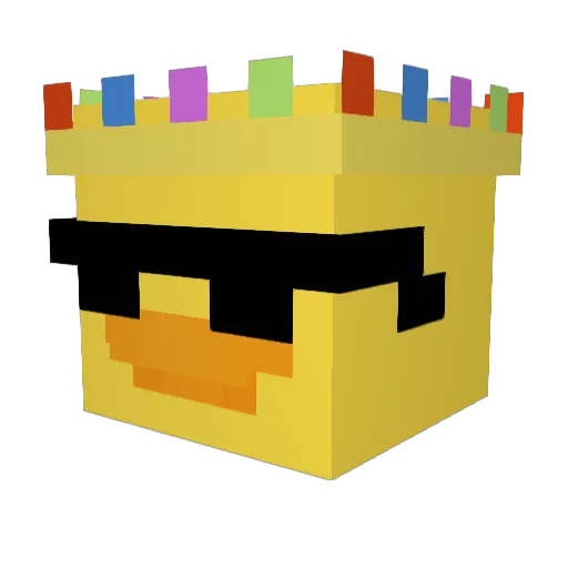 TotallyKira Minecraft avatar head, 3D render