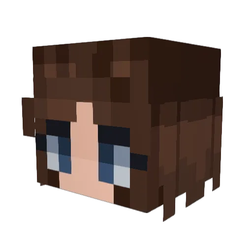 TotallyKorny Minecraft avatar head, 3D render