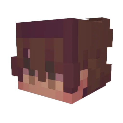 TotallyNotActive Minecraft avatar head, 3D render