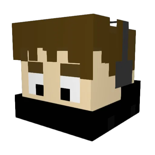 TotallyNotJake1 Minecraft avatar head, 3D render