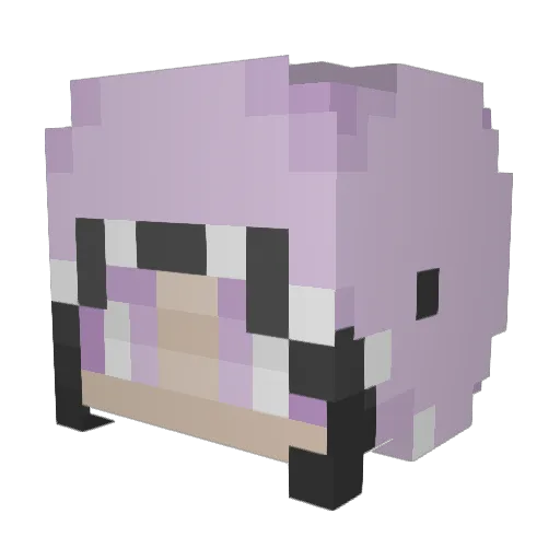 TotallyNotJazzy Minecraft avatar head, 3D render