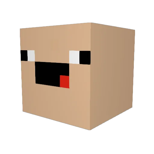 TotallyNotJesus_ Minecraft avatar head, 3D render