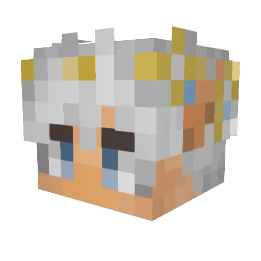 TotallyNotLukus Minecraft avatar head, 3D render