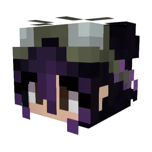 TotallyNotMac Minecraft avatar head, 3D render