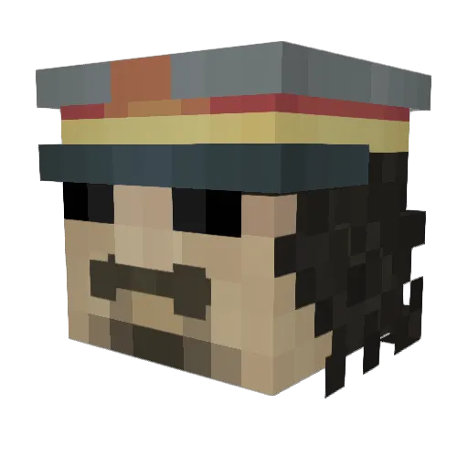 TotallyNotMark Minecraft avatar head, 3D render