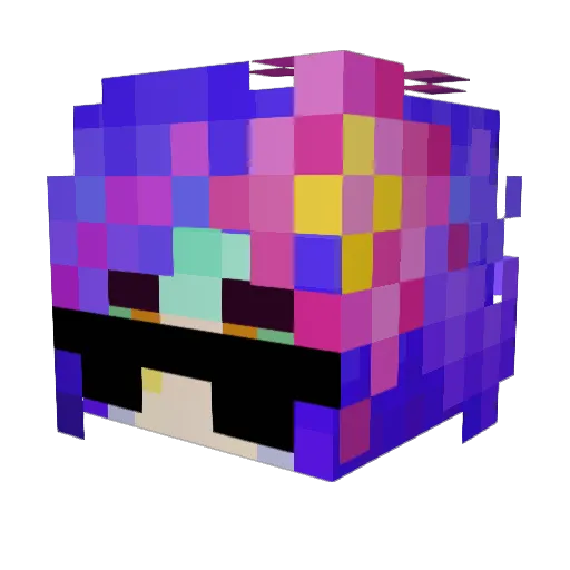 TotallyNotNeeko Minecraft avatar head, 3D render