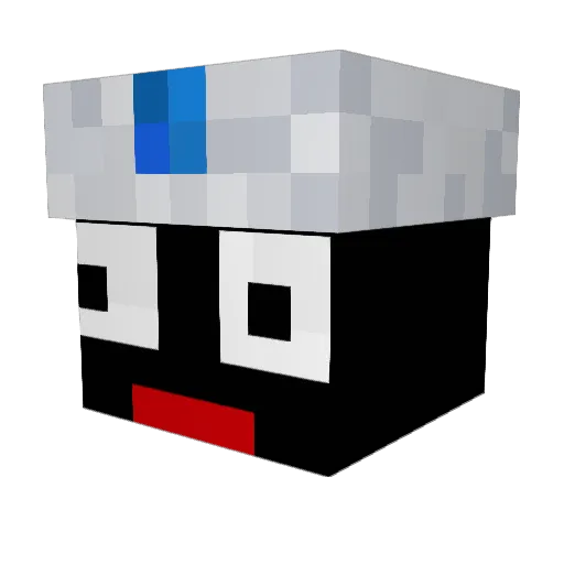 TotallyNotQuay Minecraft avatar head, 3D render