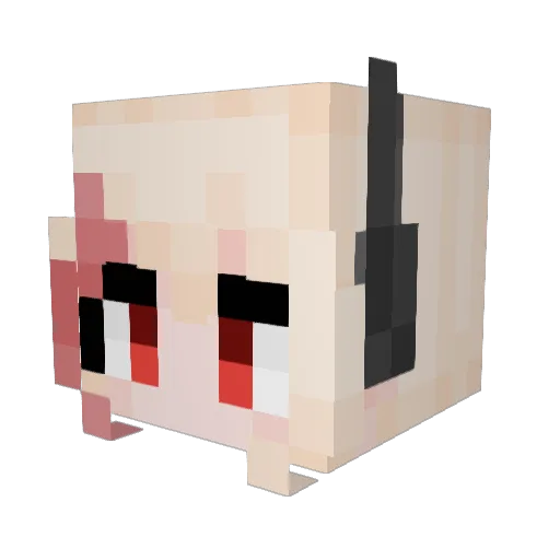 TotallyNotTale Minecraft avatar head, 3D render