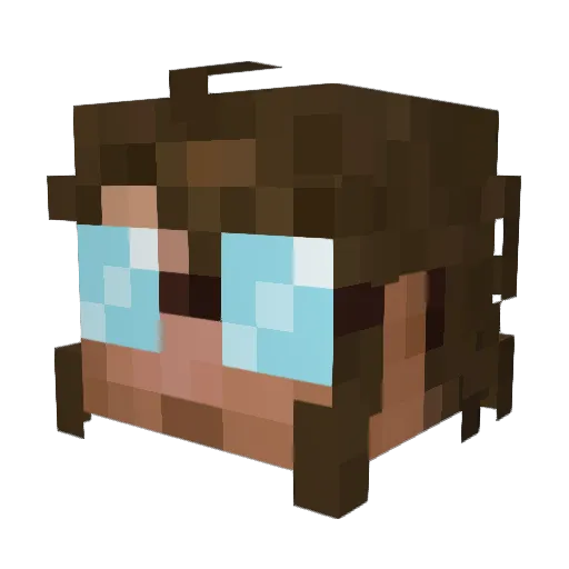 TotallyNotTrent Minecraft avatar head, 3D render