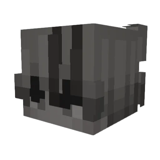 TotallyReal333 Minecraft avatar head, 3D render