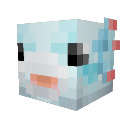 TotallyStymied Minecraft avatar head, 3D render