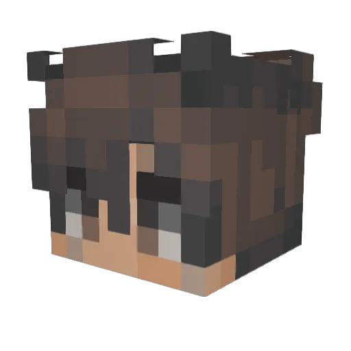 Totally_Kitkat Minecraft avatar head, 3D render