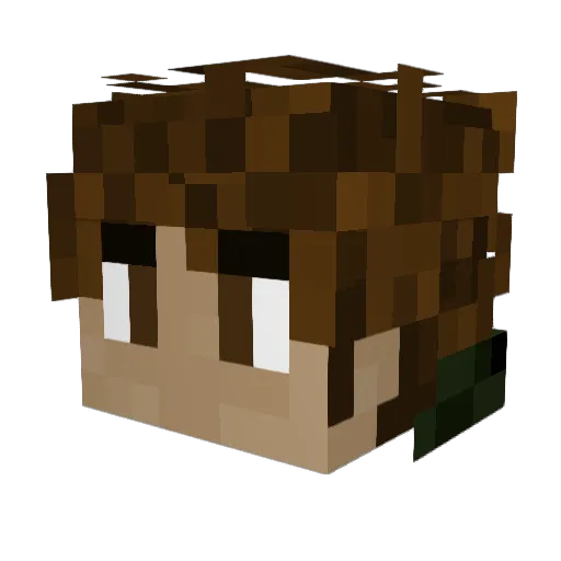 Totally_Not_Yin Minecraft avatar head, 3D render