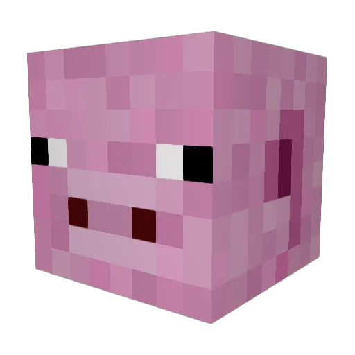 Totally_PIG Minecraft avatar head, 3D render