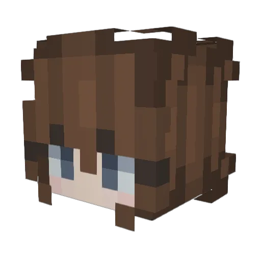 Totallyno Minecraft avatar head, 3D render