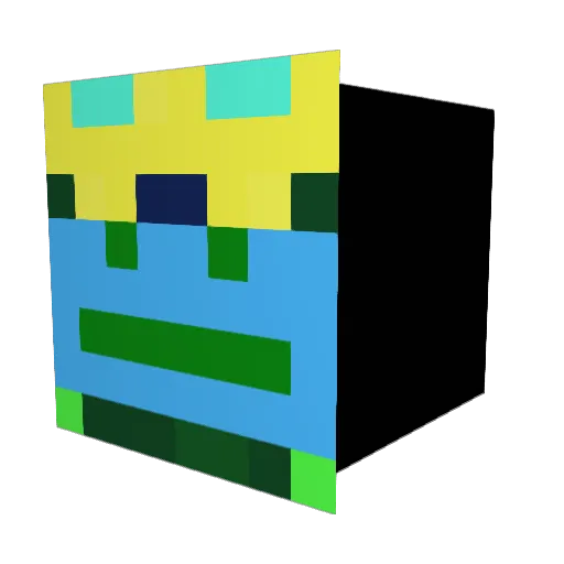 Totallynotevans Minecraft avatar head, 3D render
