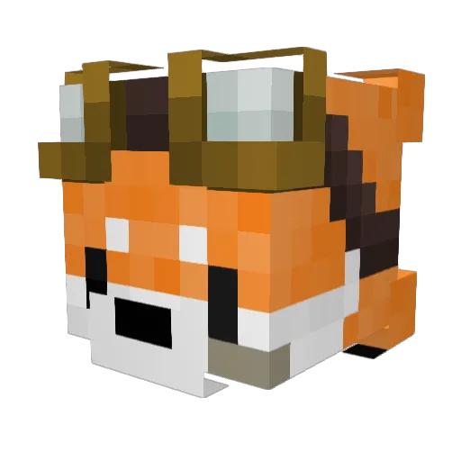 Totallynotkeda Minecraft avatar head, 3D render