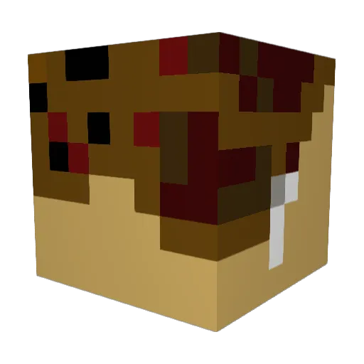 Totallytotal Minecraft avatar head, 3D render