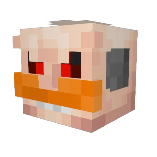Totalninja37 Minecraft avatar head, 3D render