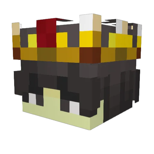 Totemy Minecraft avatar head, 3D render