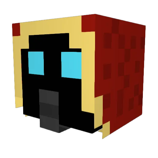 TotenMann Minecraft avatar head, 3D render