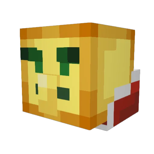 Totheny Minecraft avatar head, 3D render