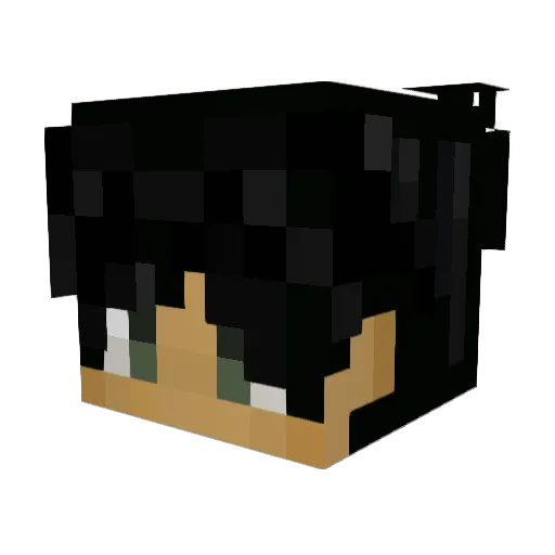 TotiHD Minecraft avatar head, 3D render