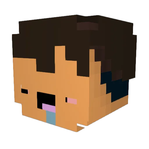 Totito9 Minecraft avatar head, 3D render