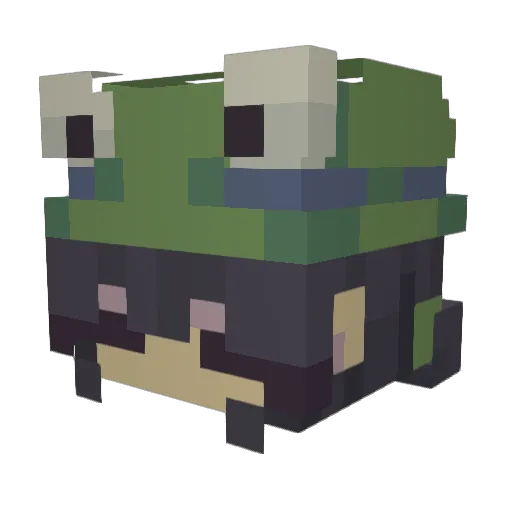 Totitopetus_juli Minecraft avatar head, 3D render