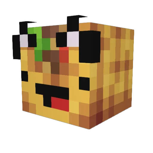 TotlyNotSamantha Minecraft avatar head, 3D render