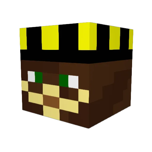 TotoThay Minecraft avatar head, 3D render