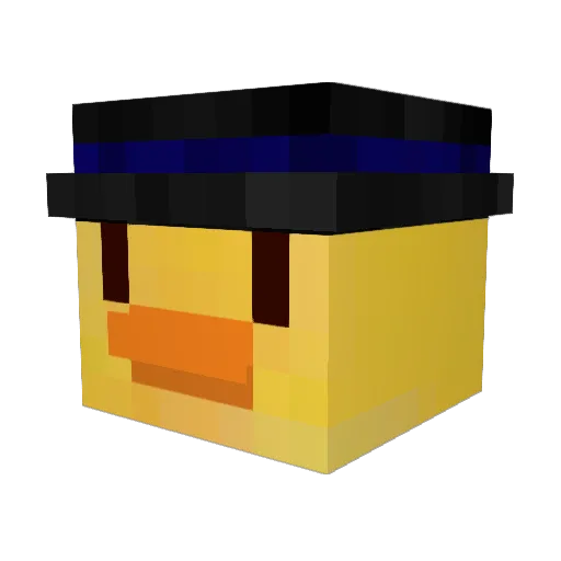 TotoTitani Minecraft avatar head, 3D render