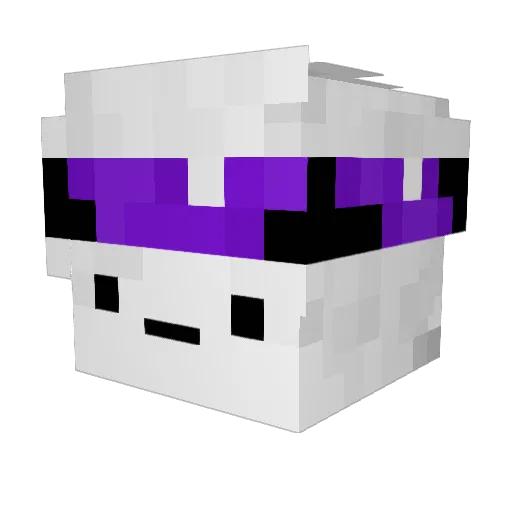Totolso Minecraft avatar head, 3D render