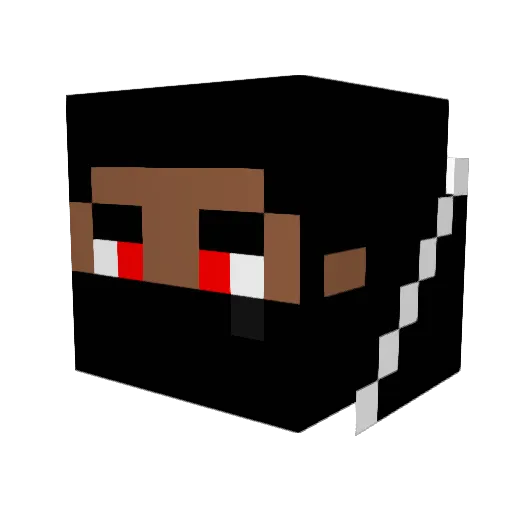 Totopy Minecraft avatar head, 3D render