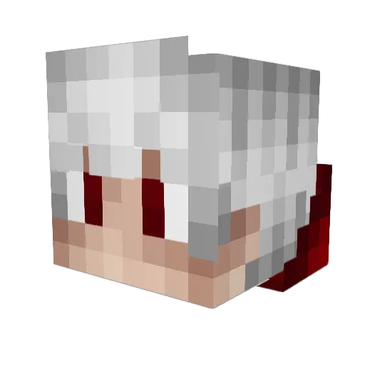 Totor_07 Minecraft avatar head, 3D render