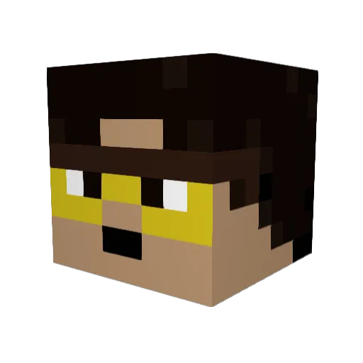 Totoro9487 Minecraft avatar head, 3D render