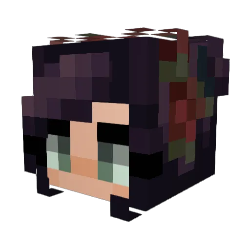 TotoroMo Minecraft avatar head, 3D render