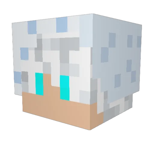 TotoroTy Minecraft avatar head, 3D render