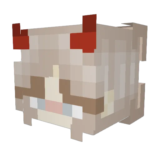 Totorohq Minecraft avatar head, 3D render