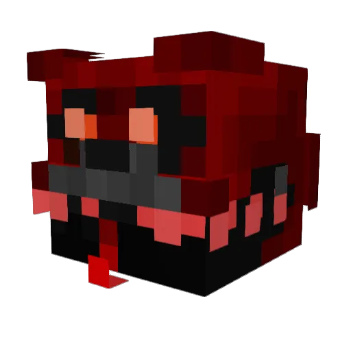Totozertu Minecraft avatar head, 3D render