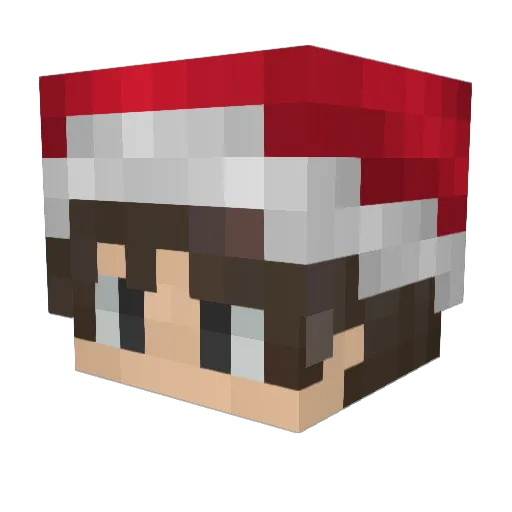 Totsym Minecraft avatar head, 3D render